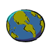 drawing of the planet eart
